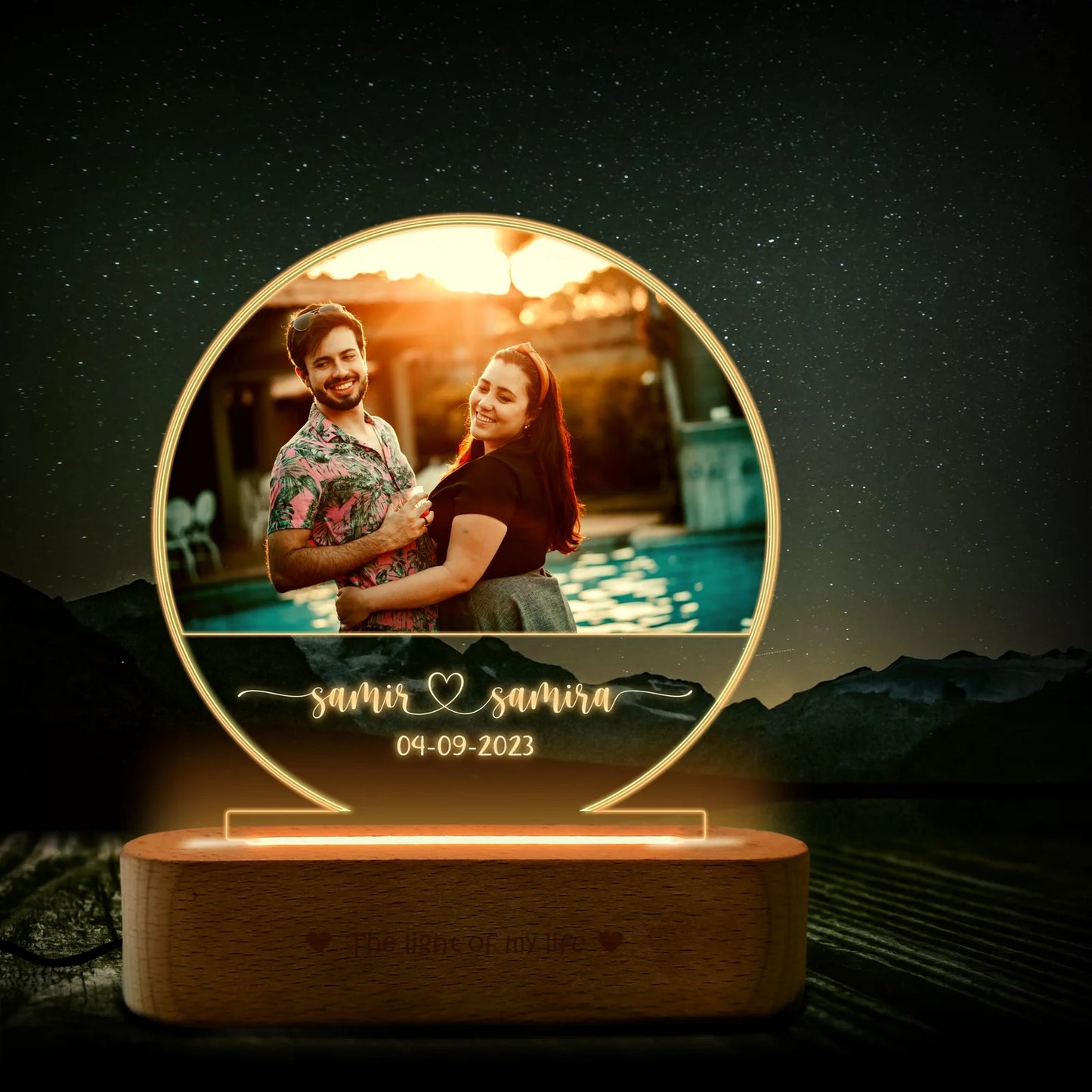 Half Moon Photo Lamp