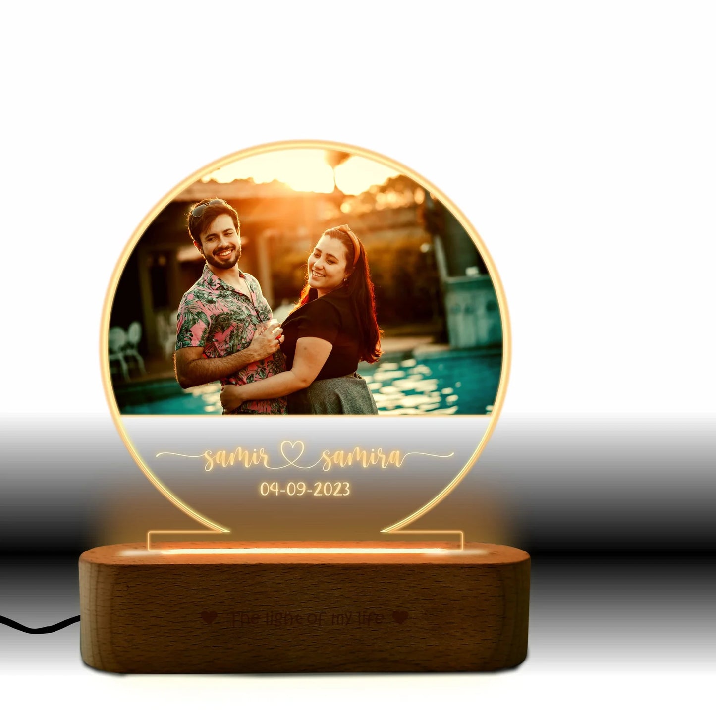 Half Moon Photo Lamp