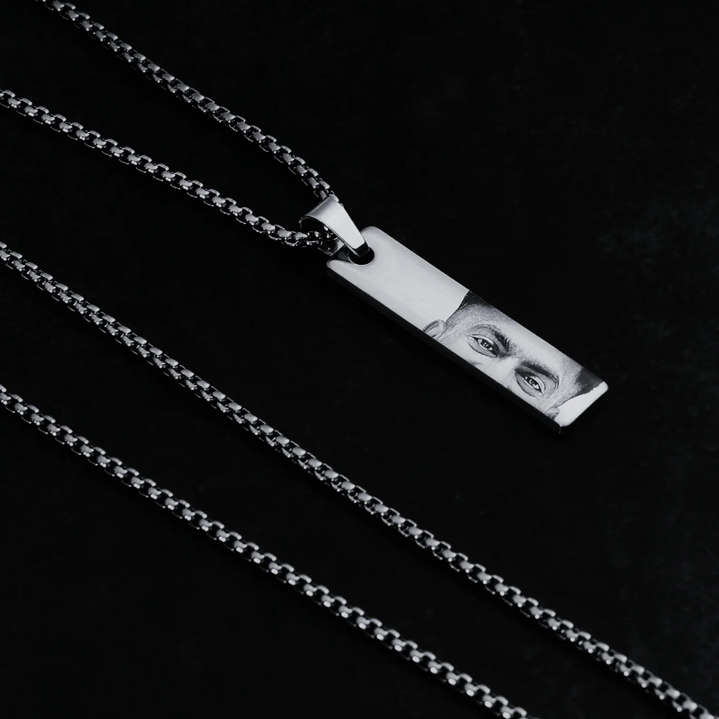 Photo(Eyes) Engraved Necklace
