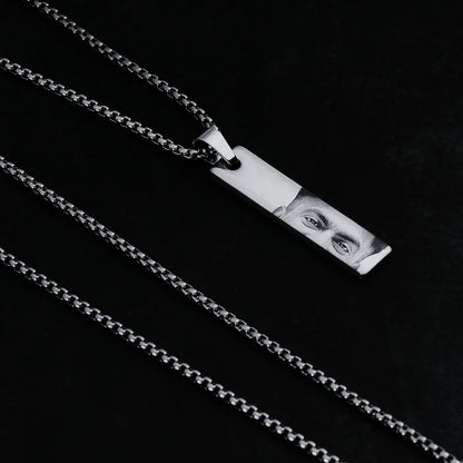 Photo(Eyes) Engraved Necklace