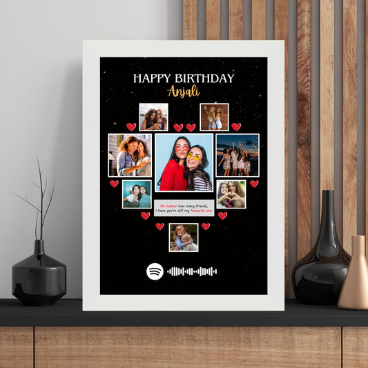 Birthday Heart Spotify Frame