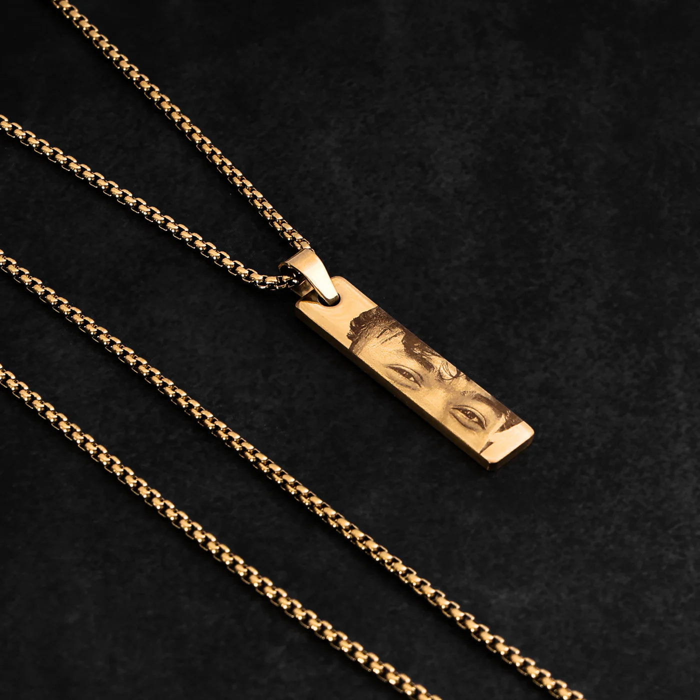 Photo(Eyes) Engraved Necklace