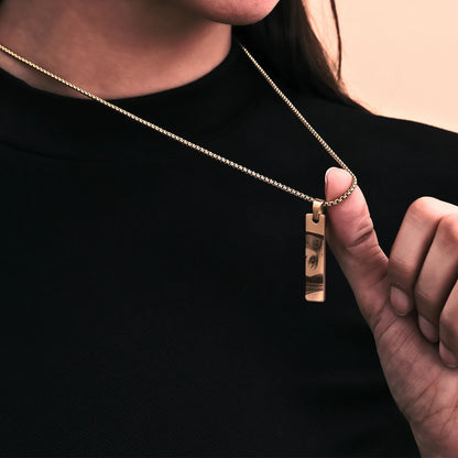 Photo(Eyes) Engraved Necklace