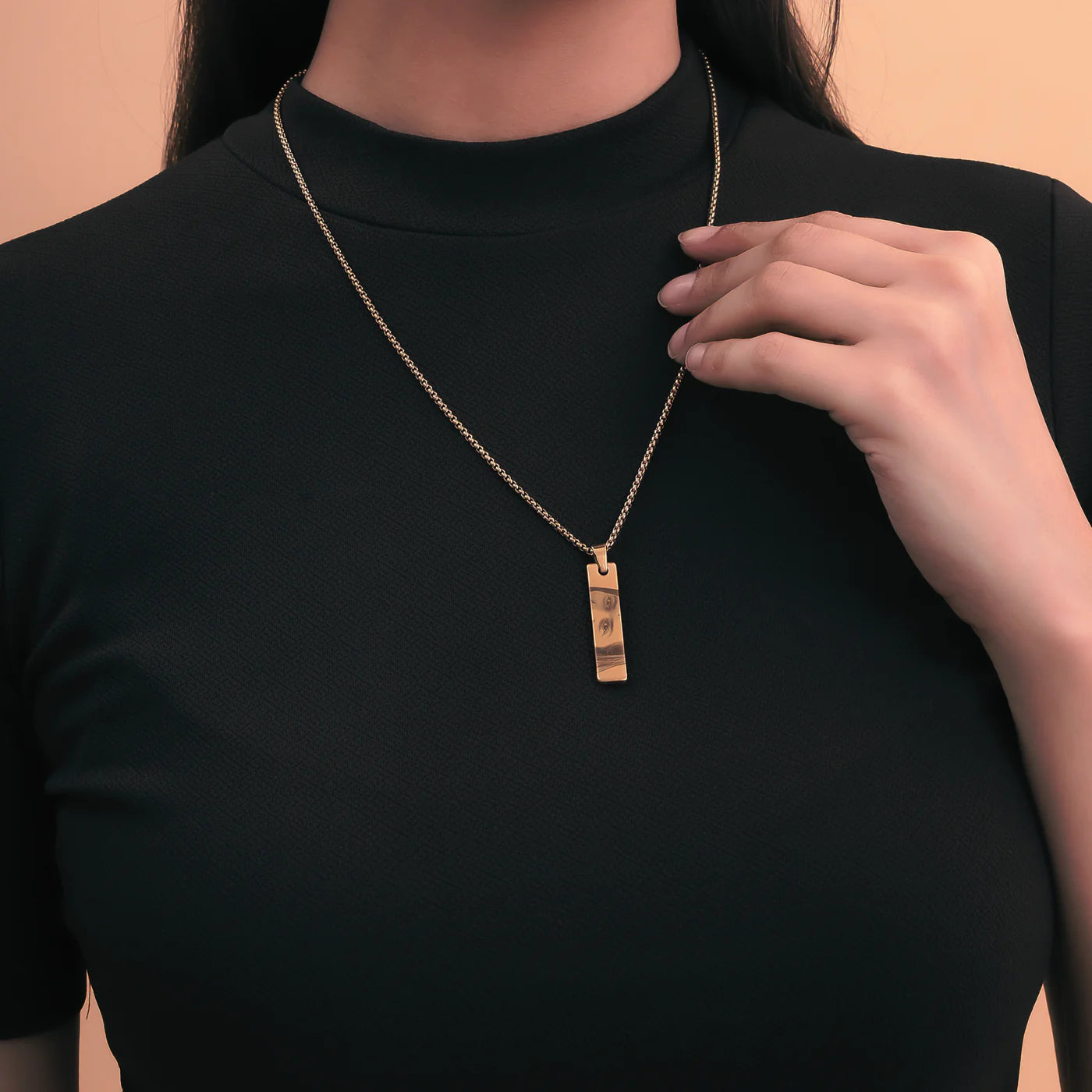 Photo(Eyes) Engraved Necklace