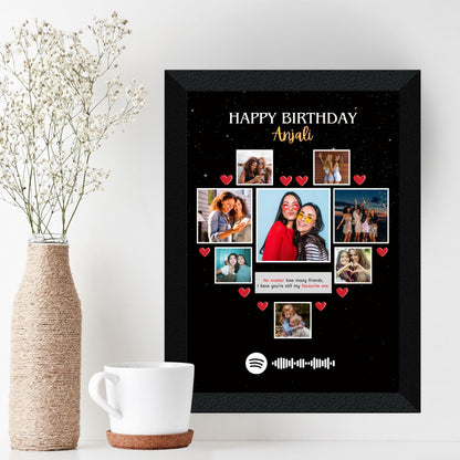 Birthday Heart Spotify Frame