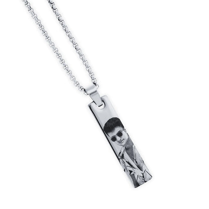 Photo(Eyes) Engraved Necklace