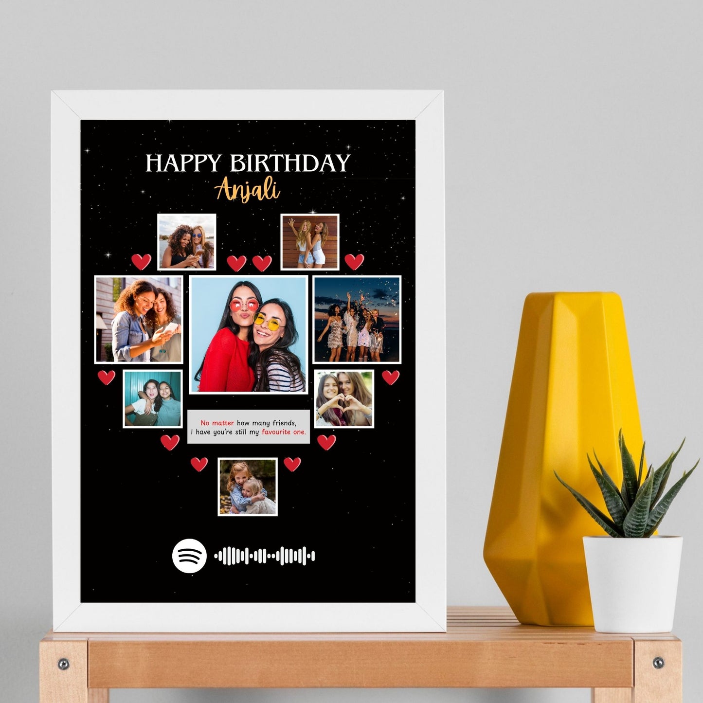 Birthday Heart Spotify Frame
