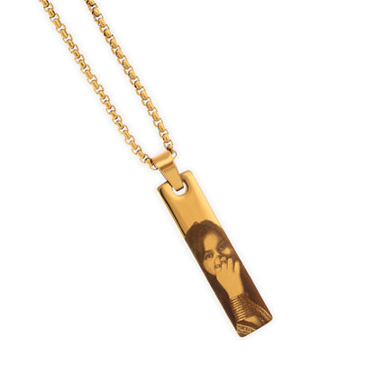 Photo(Eyes) Engraved Necklace