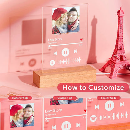 Personalized Spotify Photo Lamp