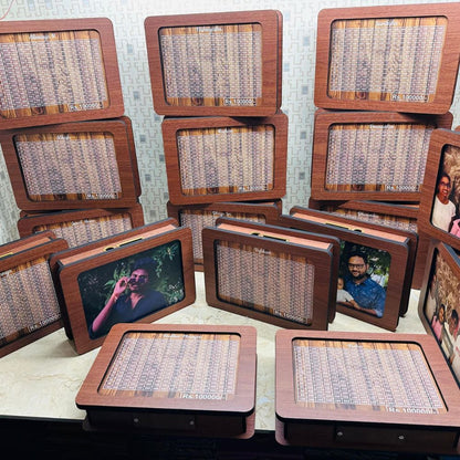 1,00,000 Savings Wooden Piggy Bank