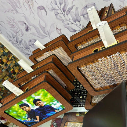 1,00,000 Savings Wooden Piggy Bank