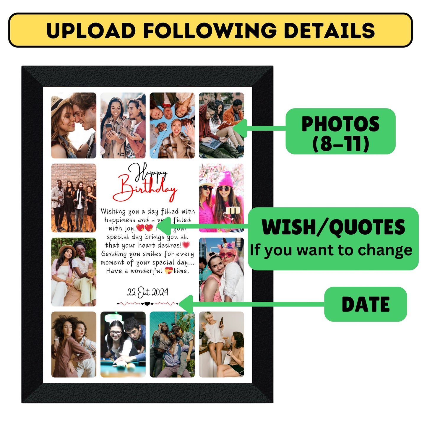 Birthday Collage Frame