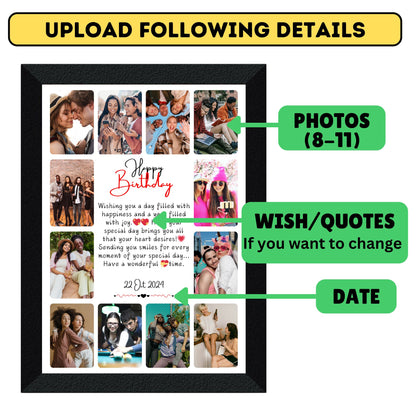 Birthday Collage Frame