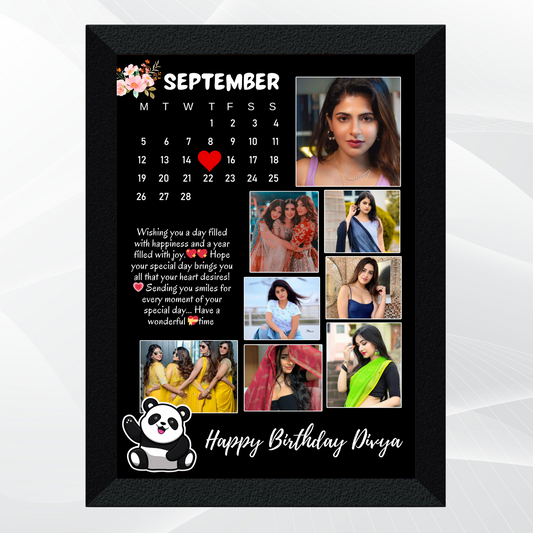 PANDA CALENDAR FRAME