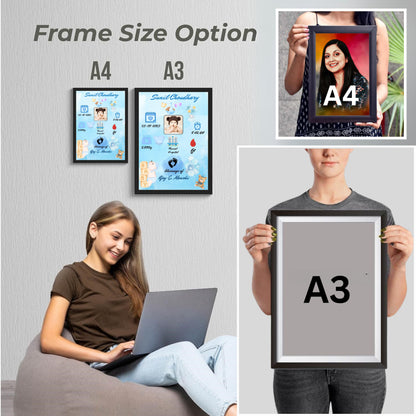 Customized Cute Baby Born Photo Frame